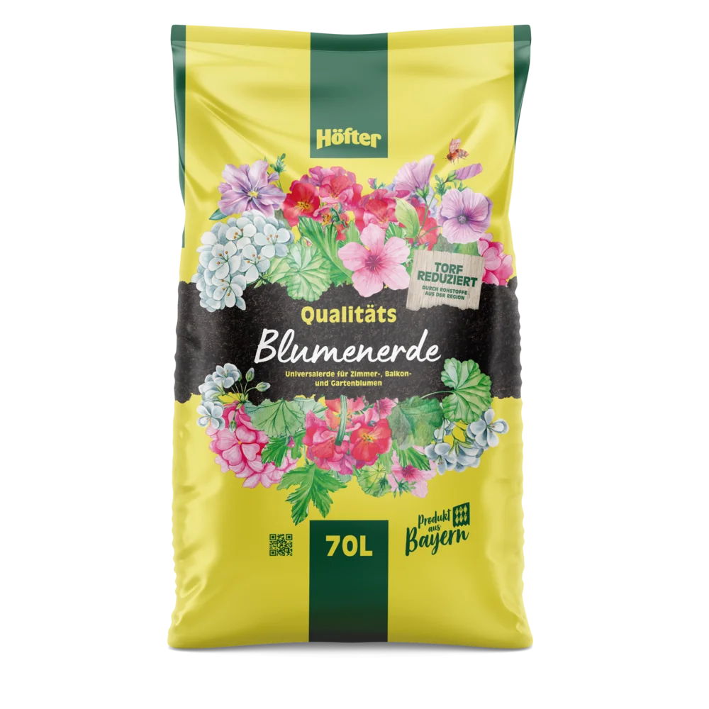 Ein 70 Liter Sack Höfter Blumenerde