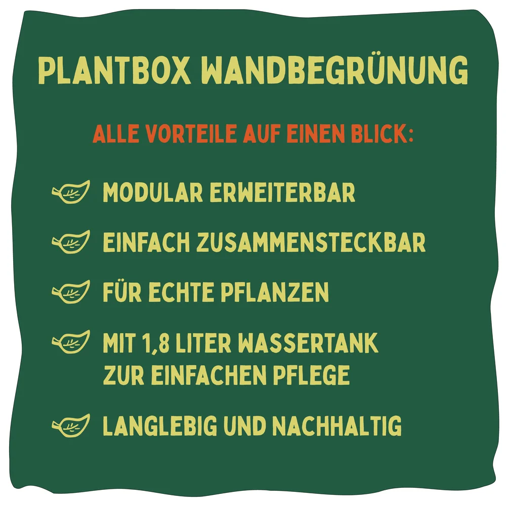Vorteile der PlantBox Wandbegrünung im Überblick